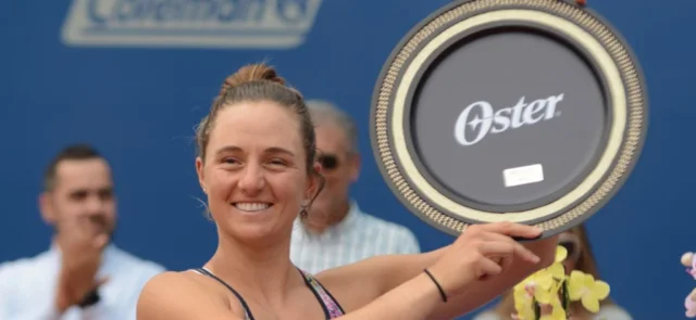 Nadia Podoroska campeón de WTA 125 de Cali. / Foto: Cortesía.