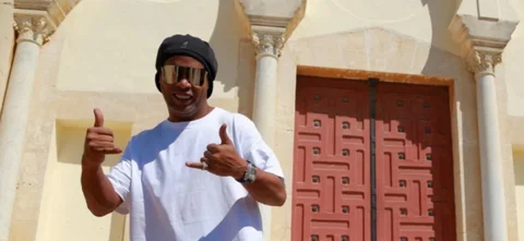 Ronaldinho ahora en la Kings League. / Foto: AFP.