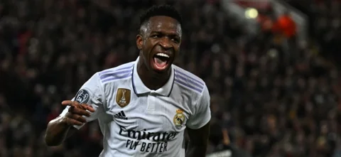 Vinicius Junior marcó dos goles para empatar el partido. Foto: AFP