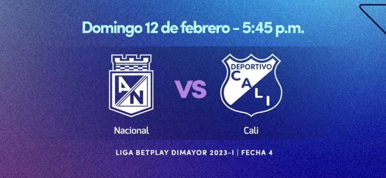 Atlético Nacional recibe a Deportivo Cali Nacional vs Cali
