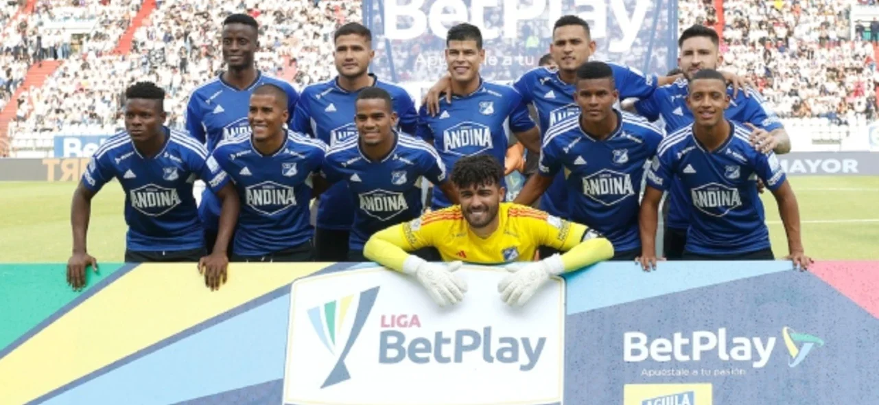 Millonarios buscó empatar el juego con un remate a Chaux. / Foto: VizzorImage - John Jairo Bonilla
