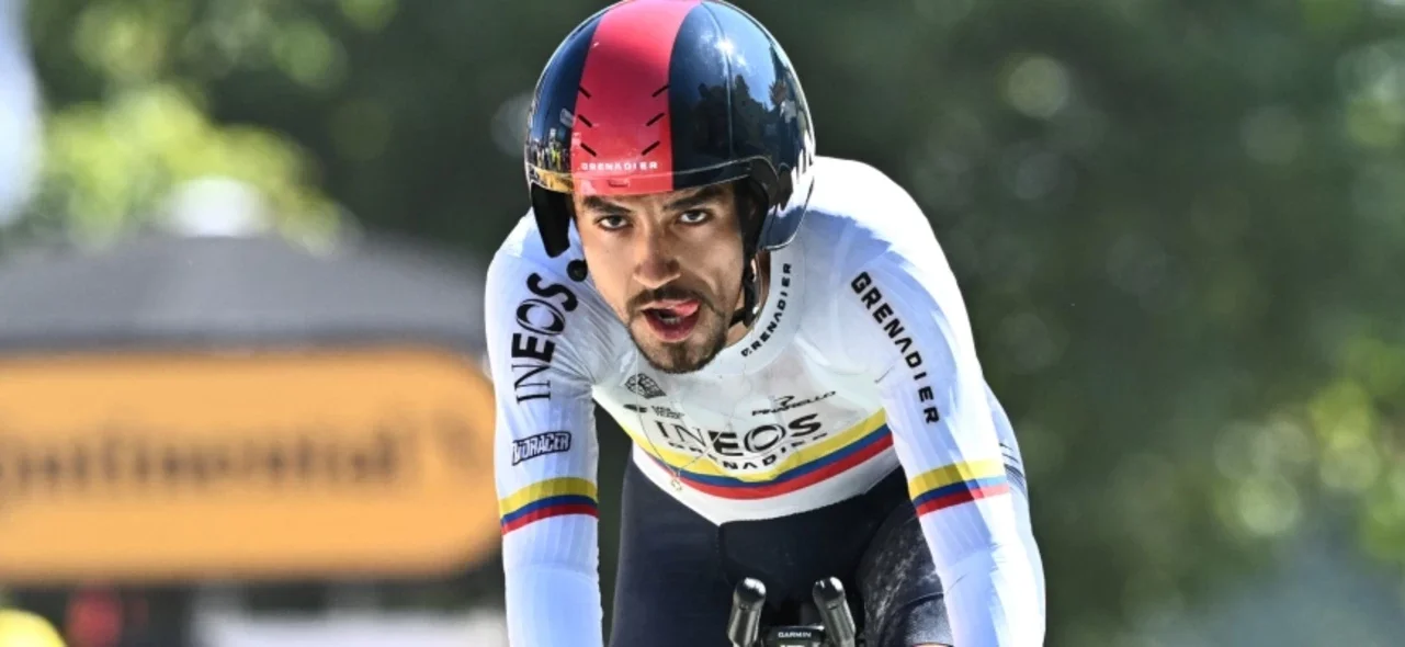Daniel Martínez, ciclista colombiano. /Foto AFP