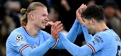 Manchester City derrotó 7-0 a Leipzig / AFP