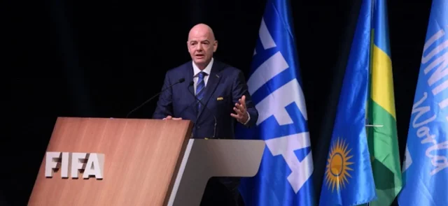 Gianni Infantino, presidente de la FIFA reelegido hasta el año 2027. / Foto: AFP.