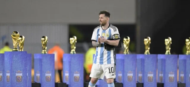 Messi llegó a 800 con la camiseta 'albiceleste' en amistoso contra Panamá. / Foto: AFP.