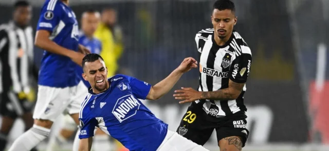 Millonarios empató 1-1 contra Mineiro en Bogotá. / Foto: Twitter Libertadores.