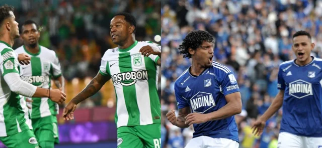 Conoce quién ha sido el máximo goleador de Nacional vs. Millonarios. / Foto: Vizzorimage.