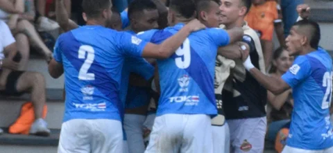 Celebración de gol de Orsomarso - VizzorImage / David Murillo