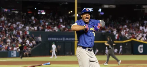 Reynaldo Rodríguez, en el Clásico Mundial de Béisbol. / Foto: AFP