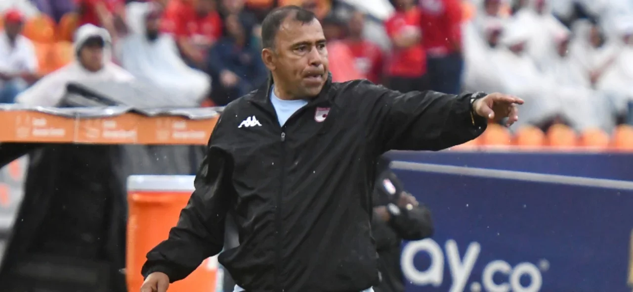 Harold Rivera - Técnico de Santa Fe - VizzorImage / Luis Benavides