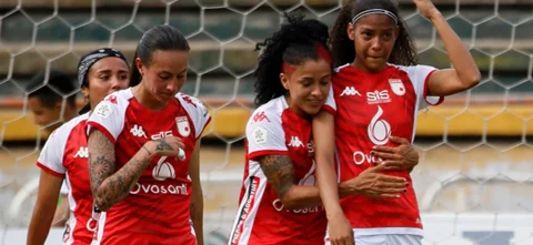 Gol Santa Fe Femenino ante Atlético Huila - VizzorImage / Sergio Reyes