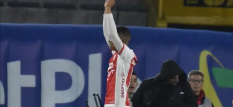 Victoria de Independiente Santa Fe 1-0 sobre Chicó -VizzorImage / Luis Ramirez