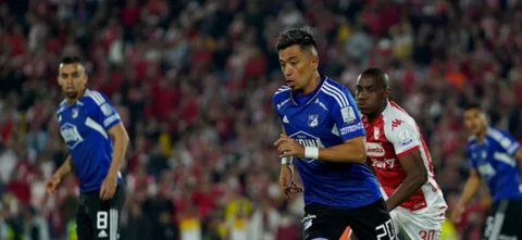 Se confirmó la lesión de Fernando Uribe en Millonarios. / Foto: VizzorImage - Andres Rot