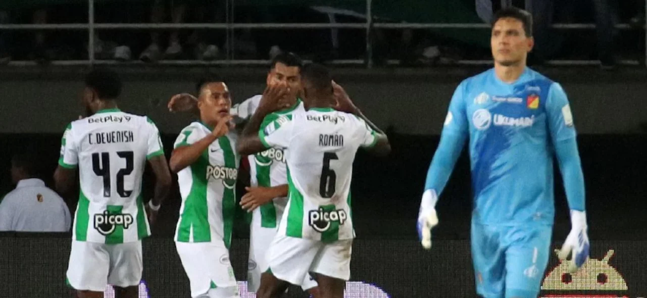 Nacional celebró en su visita a Pereira | Foto: VizzorImage / Pablo Bohórquez