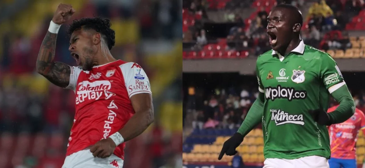Santa Fe y Deportivo Cali se pondrán al día en la Liga BetPlay | Fotos VizzorImage
