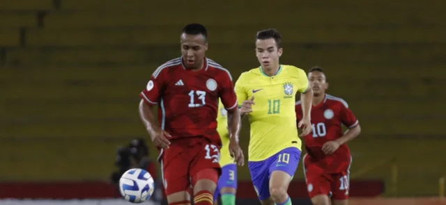 Colombia perdió con Brasil. Foto: AFP