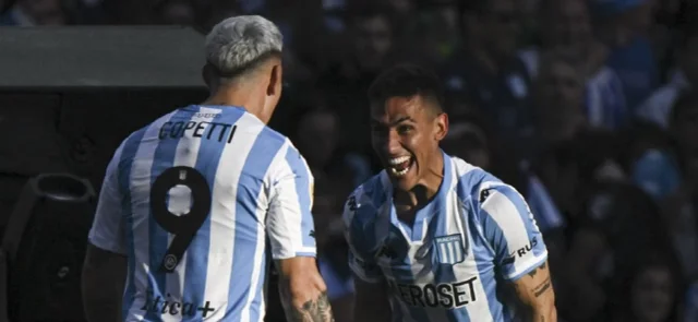 Así fue el golazo de Racing en la Copa Libertadores. / Foto: AFP.
