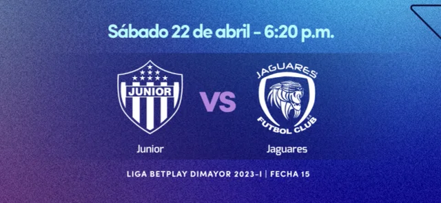 Junior recibe a Jaguares en la fecha 15 de la Liga.