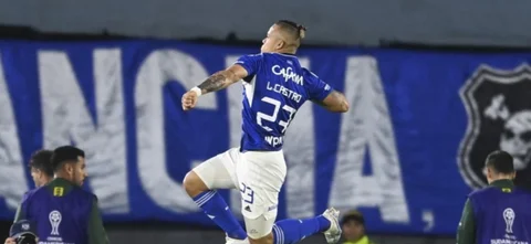 Leonardo Castro anotó doblete en la Sudamericana en El Campín. / Foto: AFP.