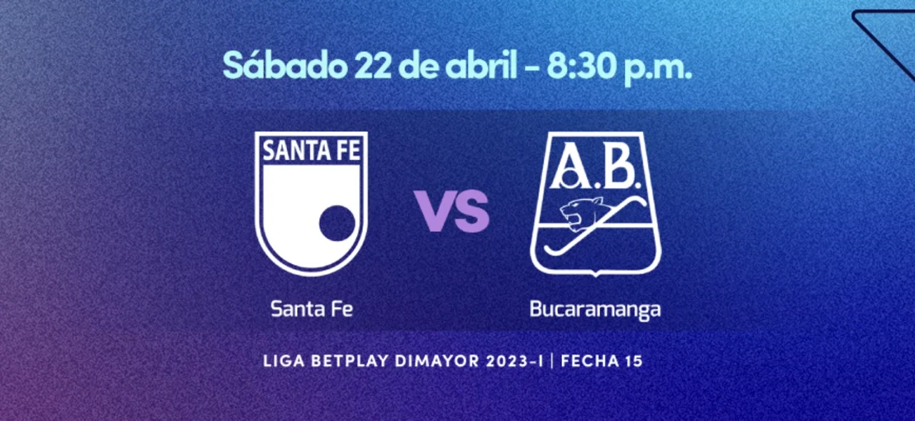 Santa Fe recibe a Bucaramanga por la fecha 15 de la Liga BetPlay.