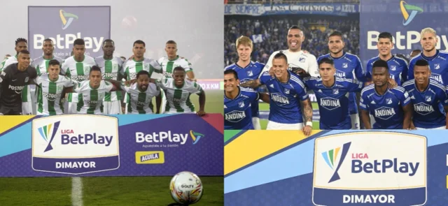 Nacional y Millonarios. Fotos: Vizzorimage