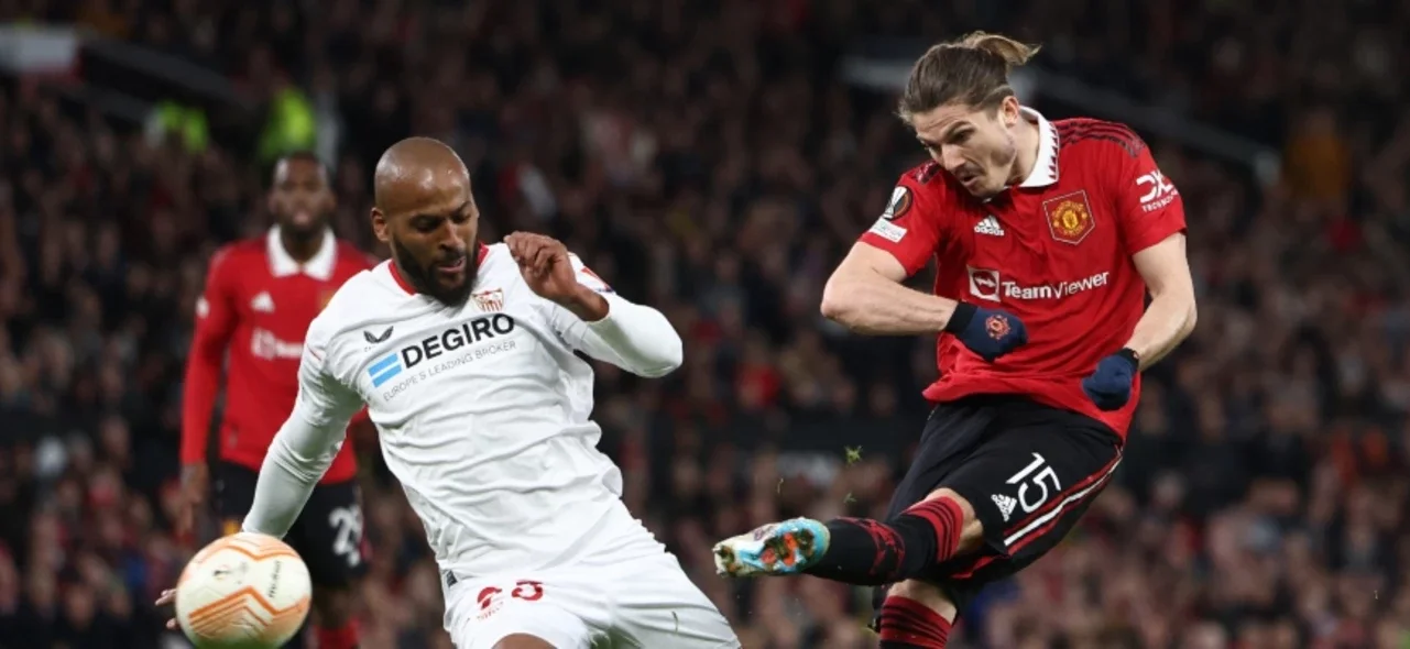 Manchester United y Sevilla empataron. Foto: AFP