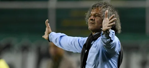 Declaración tras partido con Unión Magdalena - VizzorImage / Gabriel Aponte