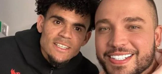 Luis Díaz se ganó un nuevo fan / Foto tomanda del Instagram de Jessi Uribe