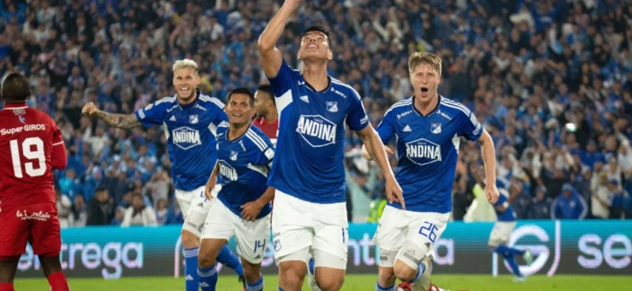 Jorge Arias celebra su primer gol en Liga 2023 - VizzorImage / Samuel Norato