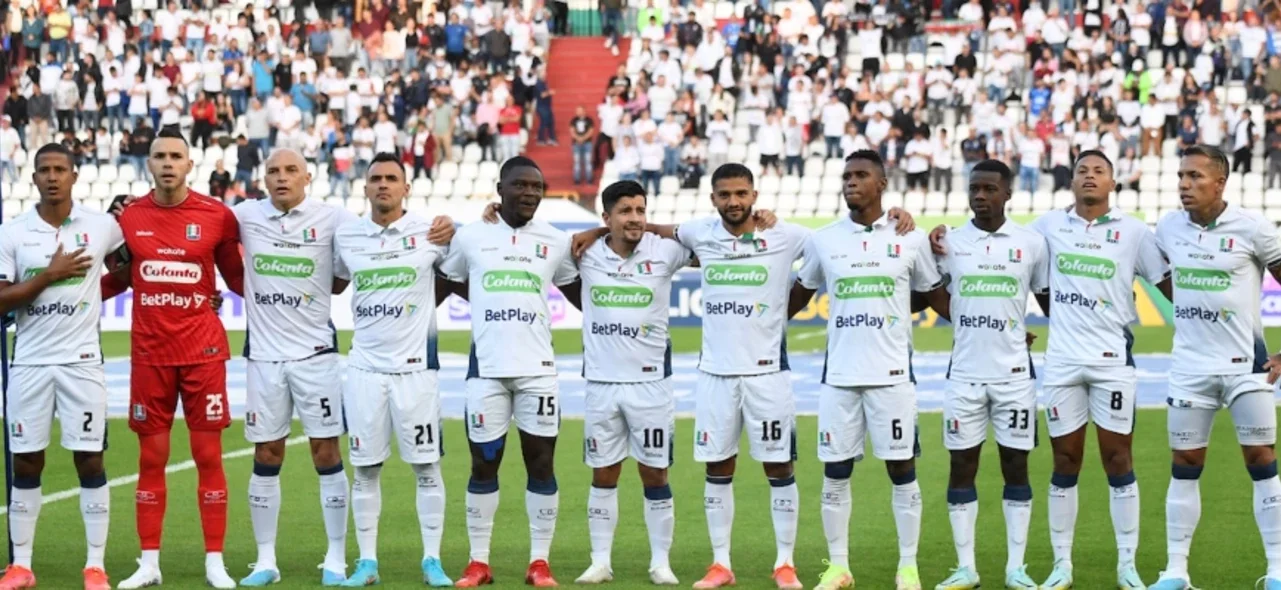 Once Caldas, con 11 unidades, es colero de la Liga BetPlay. / Foto: VizzorImage - Daniel Ocampo