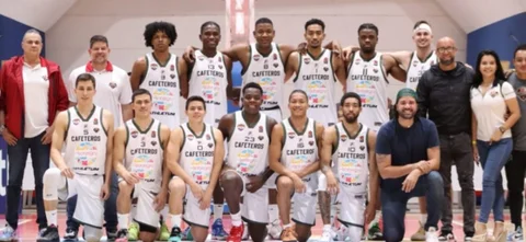 Cafeteros ganó 90-59 sobre Team Cali en el grupo B de la Liga Wplay de baloncesto. / Foto: Página DPB Colombia.