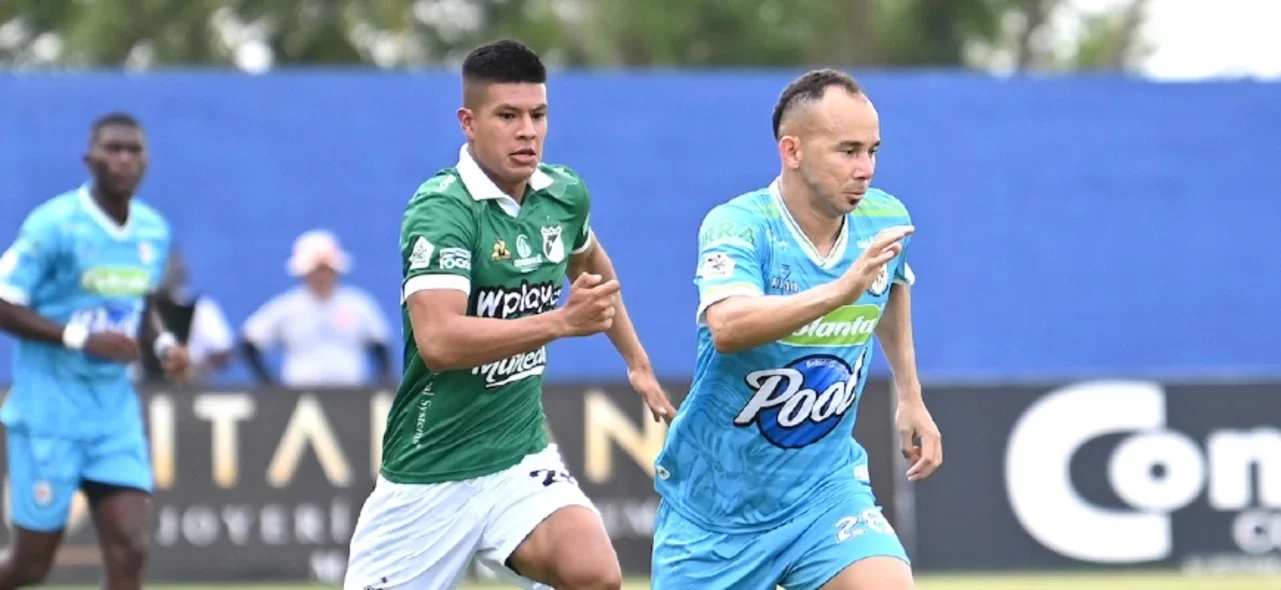 Deportivo Cali empató sobre el final contra Jaguares en la fecha 19. / Foto: Vizzorimage.