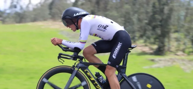 Germán Darío Gómez, ganador de la etapa 2 - Foto: @Fedeciclismocol/ Carlos Cruz