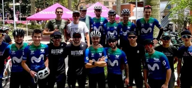 Así se vivió el Reto Movistar desde las carreteras de Antioquia. / Foto: Instagram La ruta Colombia.