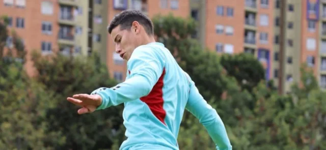 James entrenó en la sede de la selección / Foto James Rodríguez