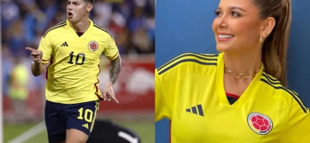 Melissa Martínez y James Rodríguez. /Foto: AFP - Instagram Melissa Martínez.