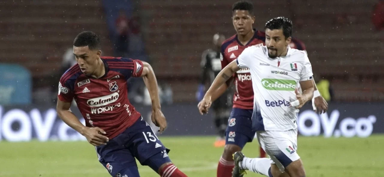 Medellín empató con Once Caldas. Foto: VizzorImage / Juan Augusto Cardona