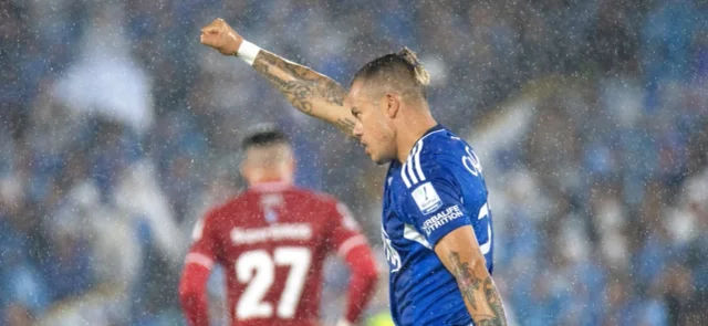 Esta es la sanción de Leonardo Castro en Millonarios. / Foto: VizzorImage - Samuel Norato