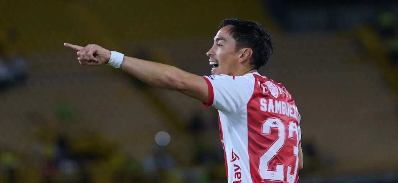 Fabián Sambueza fue el protagonista de la goleada contra Huila. / Foto: VizzorImage - Andres Rot