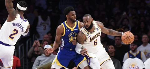 Triunfo de Lakers sobre Warriors - AFP