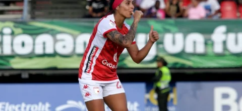 Liana Salazar marcó de penal el segundo gol de las 'leonas' - VizzorImage / Luisa Lesmes