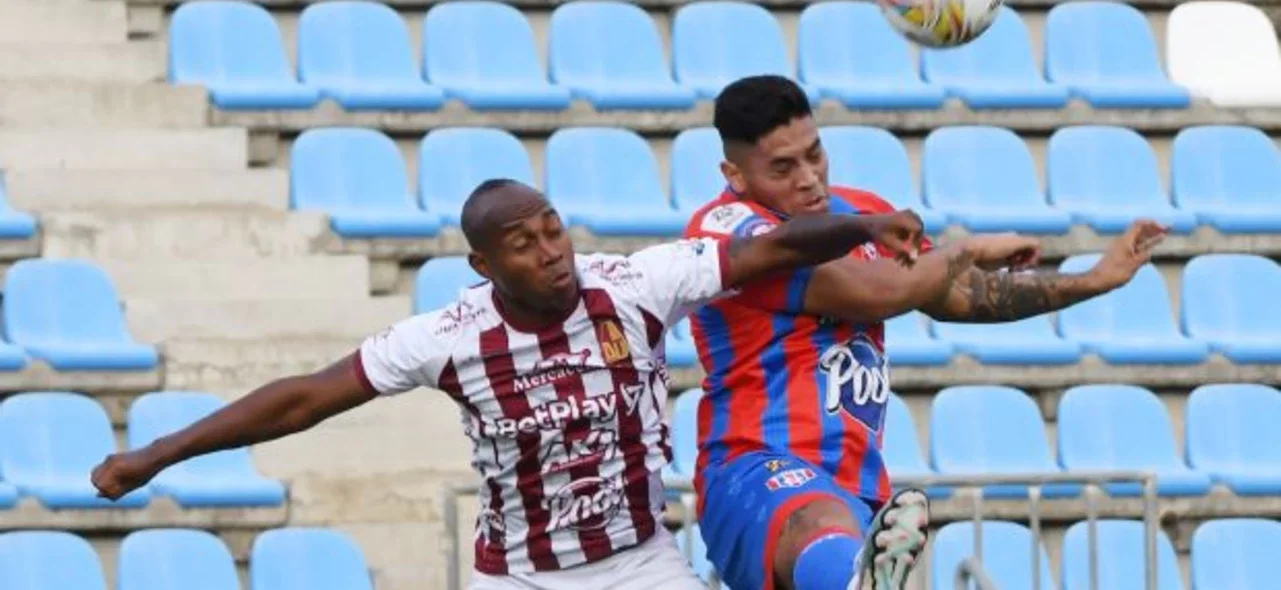 Empate entre Unión Magdalena y Tolima | Foto: VizzorImage / Miguel Vermeire
