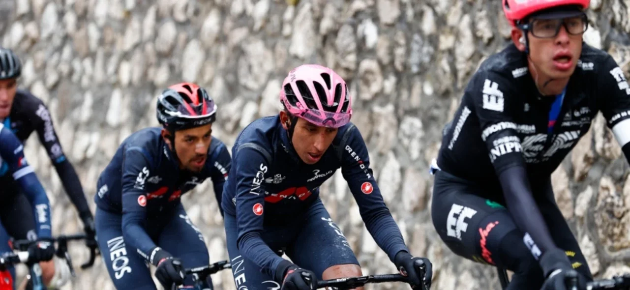 Egan Bernal y Daniel Felipe Martínez en el próximo Criterium de Dauphiné. / Foto: AFP.