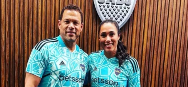 Óscar Córdoba también se llevó todos los elogios en la despedida de Riquelme. / Foto: Instagram Óscar Córdoba.