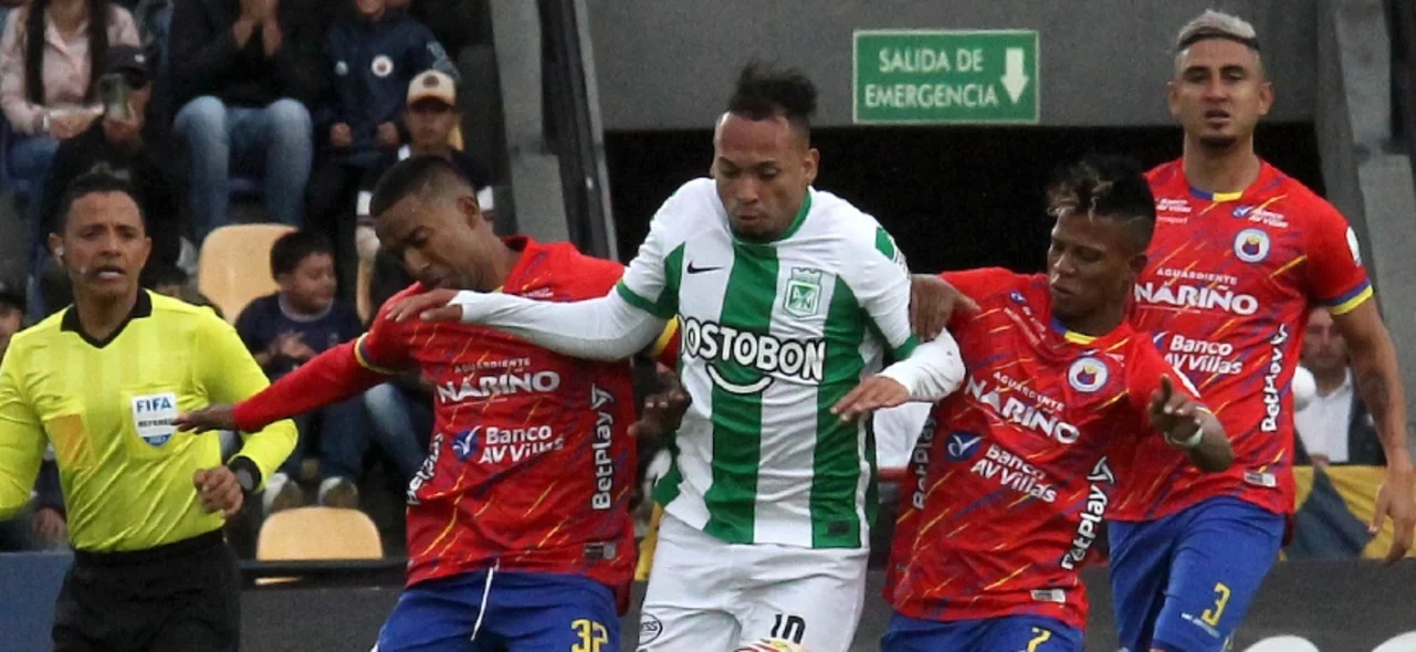 Atlético Nacional recibe a Deportivo Pasto. Foto: VizzorImage / Leonardo Castro