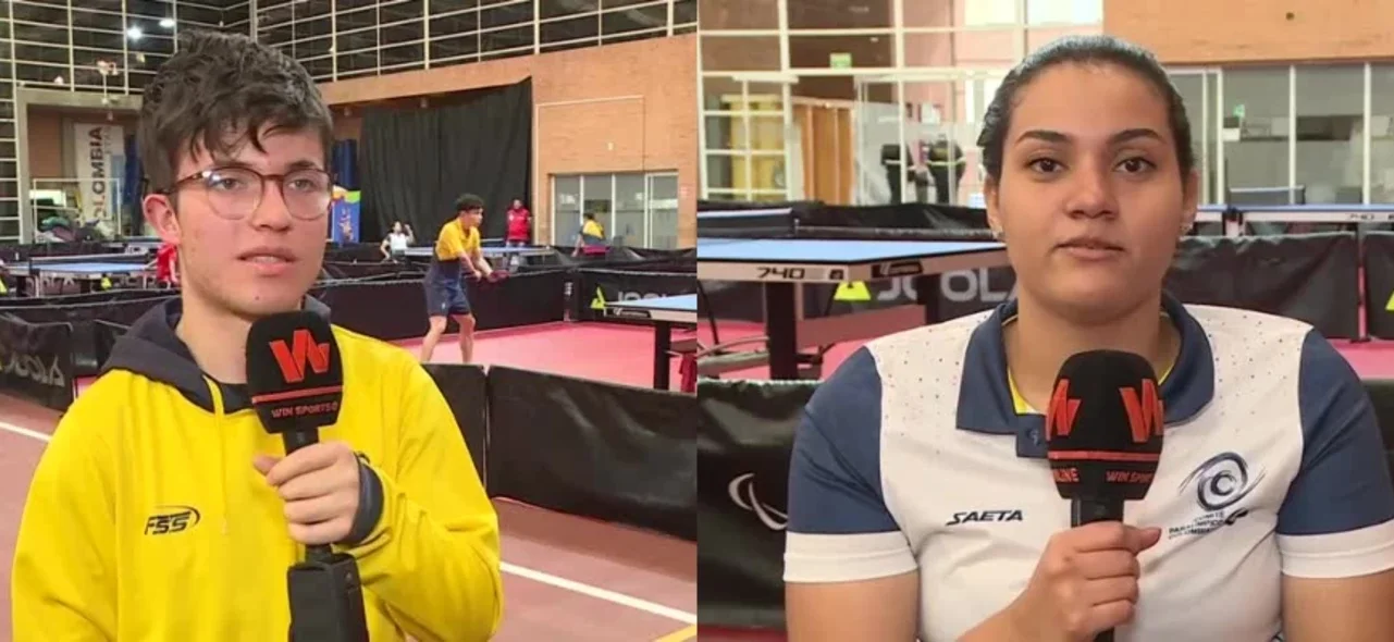 Julián Chinchilla y Manuela Guapi, oro en para tenis de mesa en Bogotá 2023. Colombia ganó oro en tenis de mesa en los Parapanamericanos.