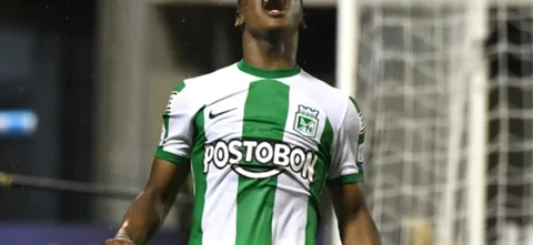 Perea erró la primera opción de gol de Nacional. / Foto: Vizzorimage.