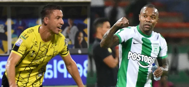 Pablo Bueno con seis goles y Dorlan Pabón igual, llegan como goleadores al choque - Fotos de VizzorImage