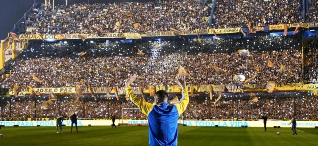 Riquelme, ovacionado en La Bombonera / Foto Boca Juniors