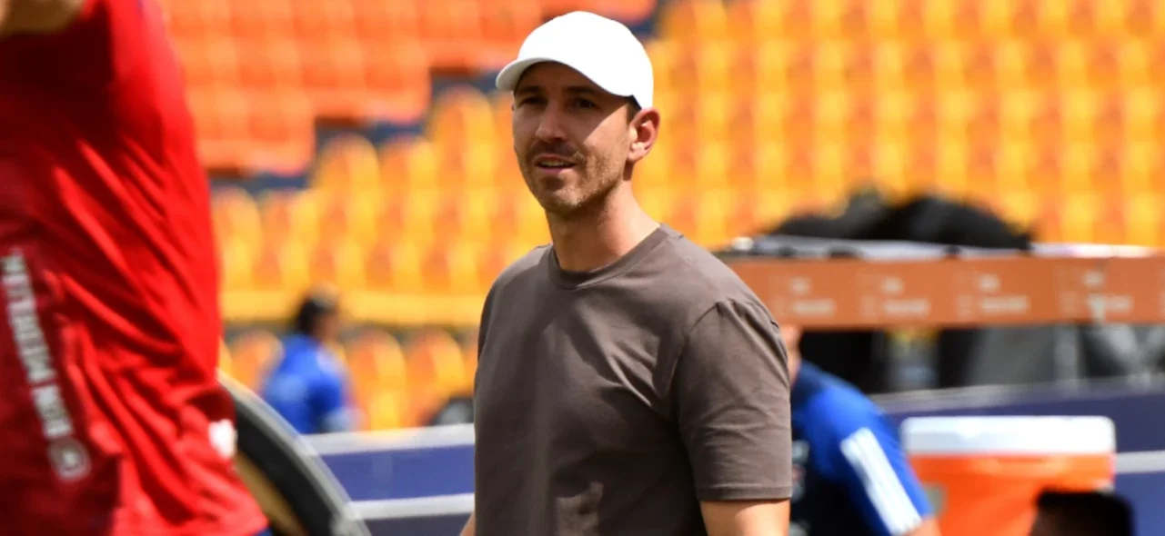 Sebastián Botero explica lo sucedido en el duelo contra Boyacá Chicó - VizzorImage / Luis Benavides